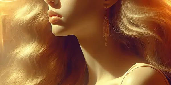 A young woman in a lush, dreamlike setting, embodying innocence and desire, surrounded by ethereal lighting and Japanese aesthetics.