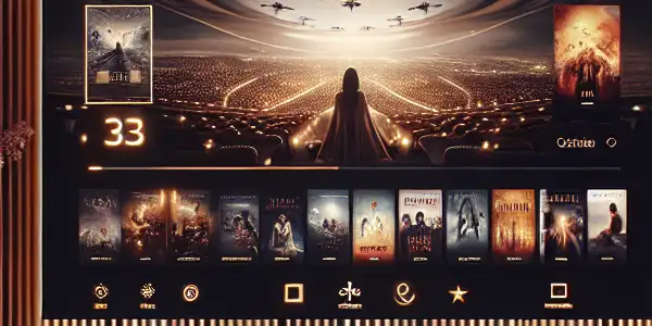 A modern adult subscription service interface with a cozy, luxurious atmosphere, featuring a digital screen and plush decor.